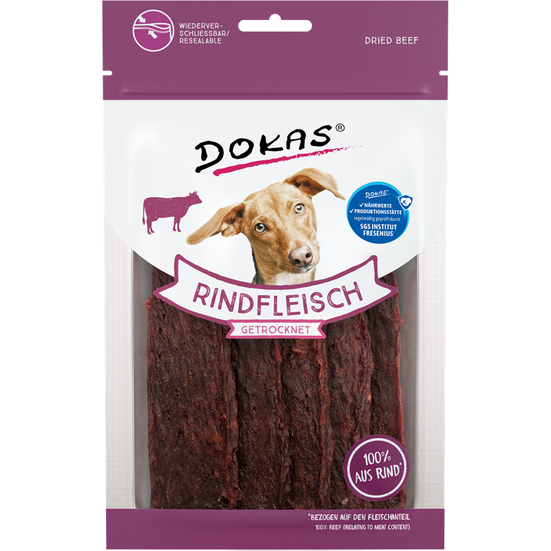 Dokas Hunde Snack Rindfleisch getrocknet | zookauf Online Shop
