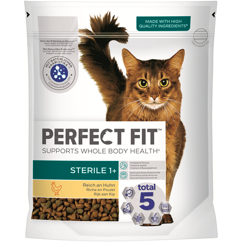 Perfect Fit Cat Sterile 1+ mit Huhn fr sterilisierte Katzen | zookauf  Online Shop