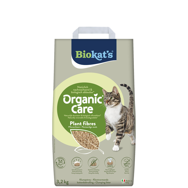 Produktbild Biokat's Organic Care Plant fibres 3,2 kg 1 Stück