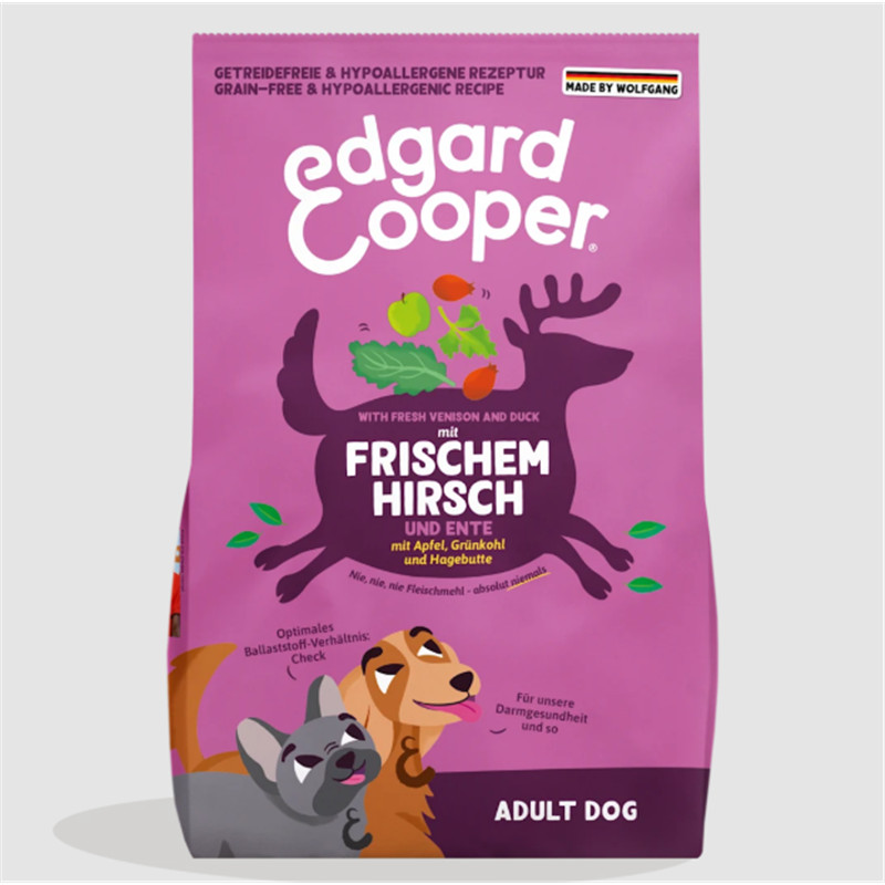 Produktbild Edgard & Cooper Trockenfutter Medium Adult Frischer Hirsch & Ente 1 kg 1 Stück