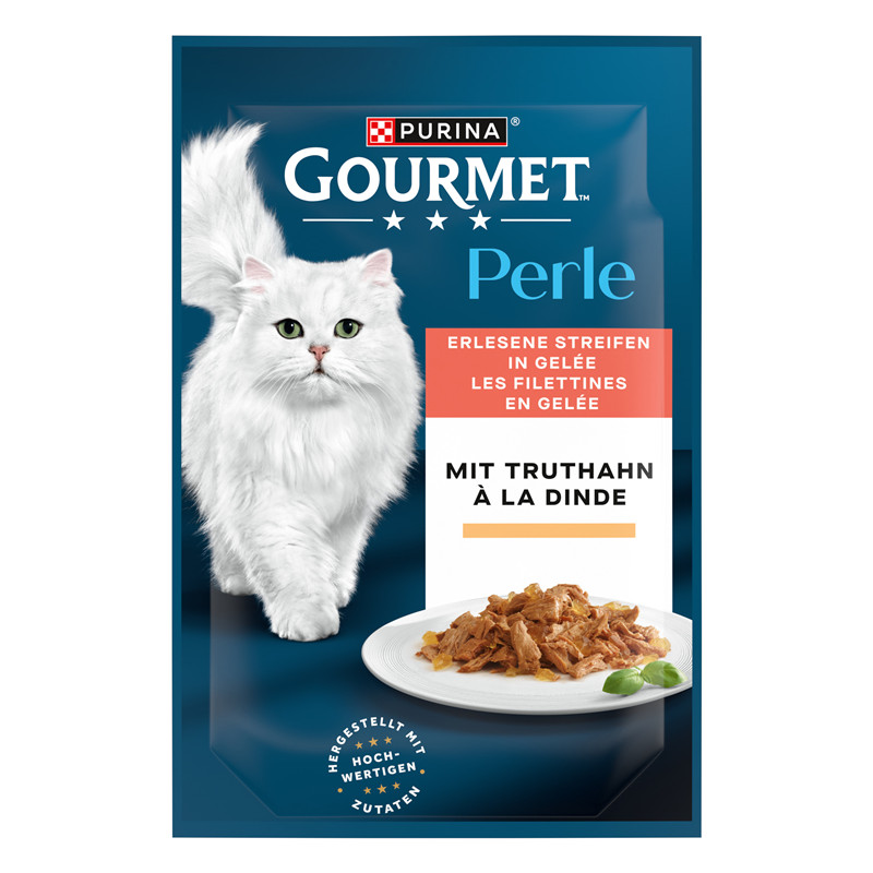 Produktbild GOURMET Perle Erlesene Streifen in Gelée mit Truthan 85 g