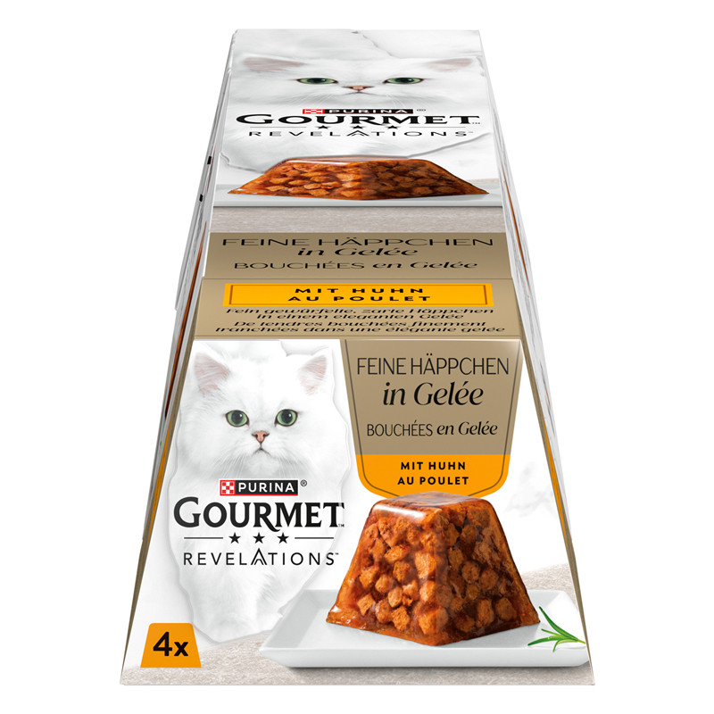 Produktbild Gourmet Revelations Feine Häppchen mit Huhn 4 x 57 g 1 Stück
