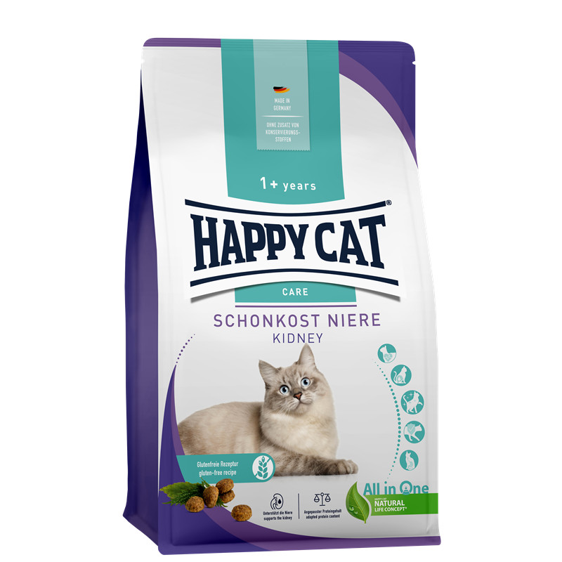 Happy Cat Trockenfutter Sensitive Schonkost bei Erkrankungen der Niere -  glutenfreie Rezeptur | zookauf Online Shop